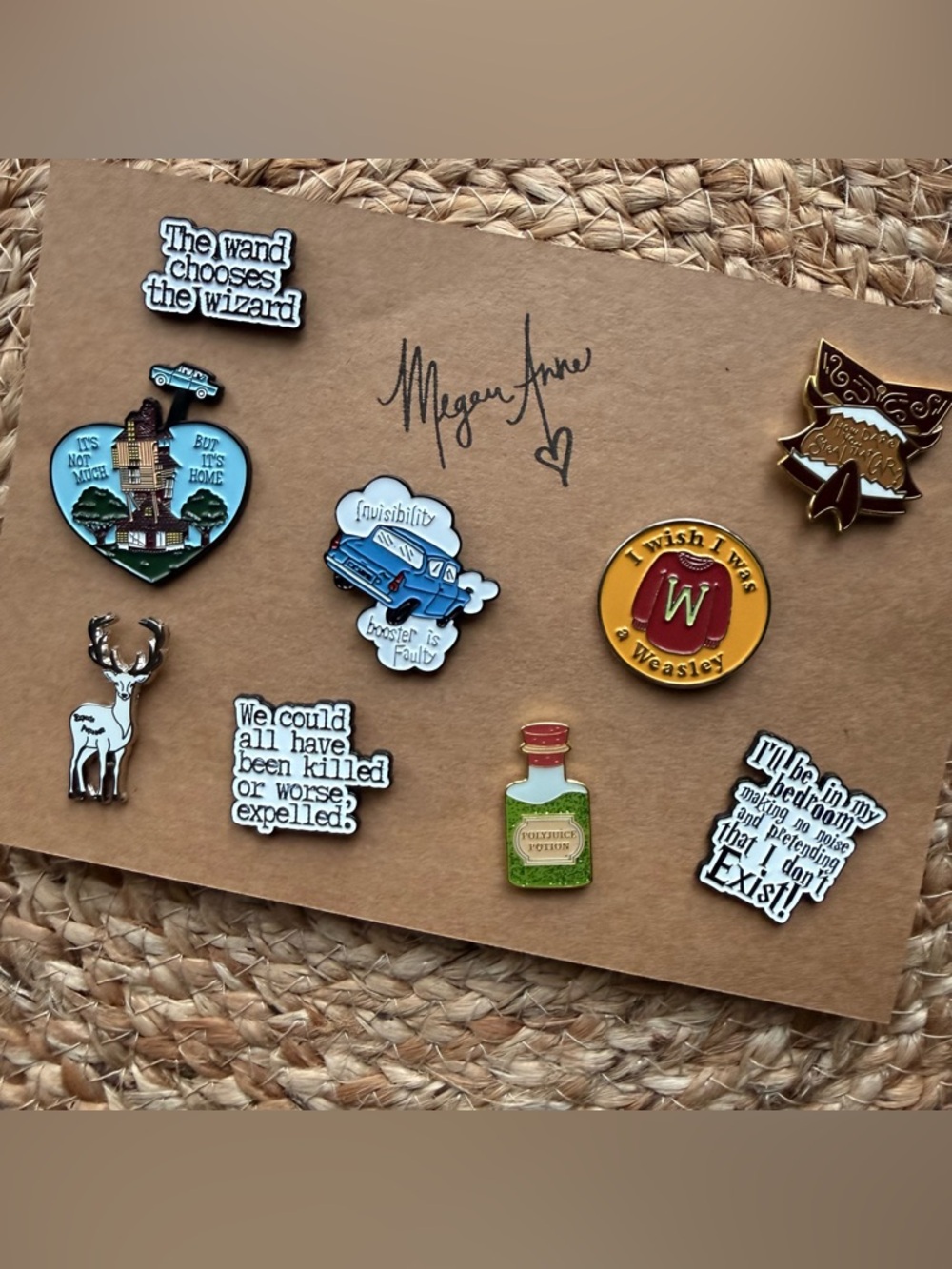 Wizard-Themed Enamel Brooch Pins - Multi Color